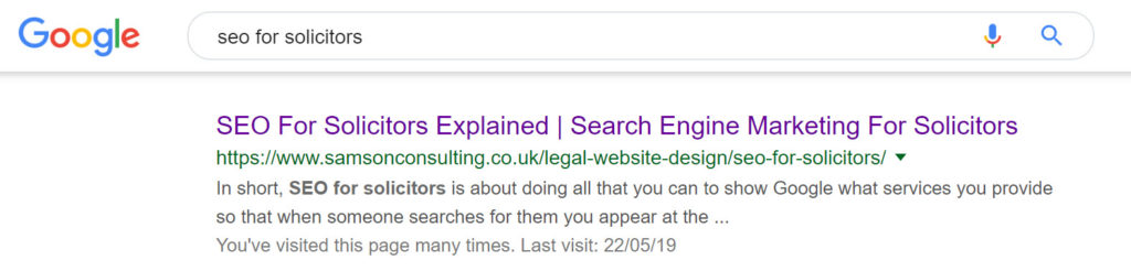 Solicitors seo