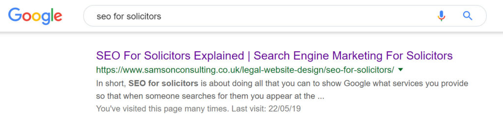 Solicitors seo