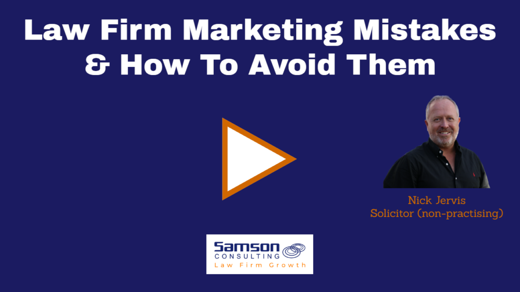 Law Firm Marketing Mistakes
